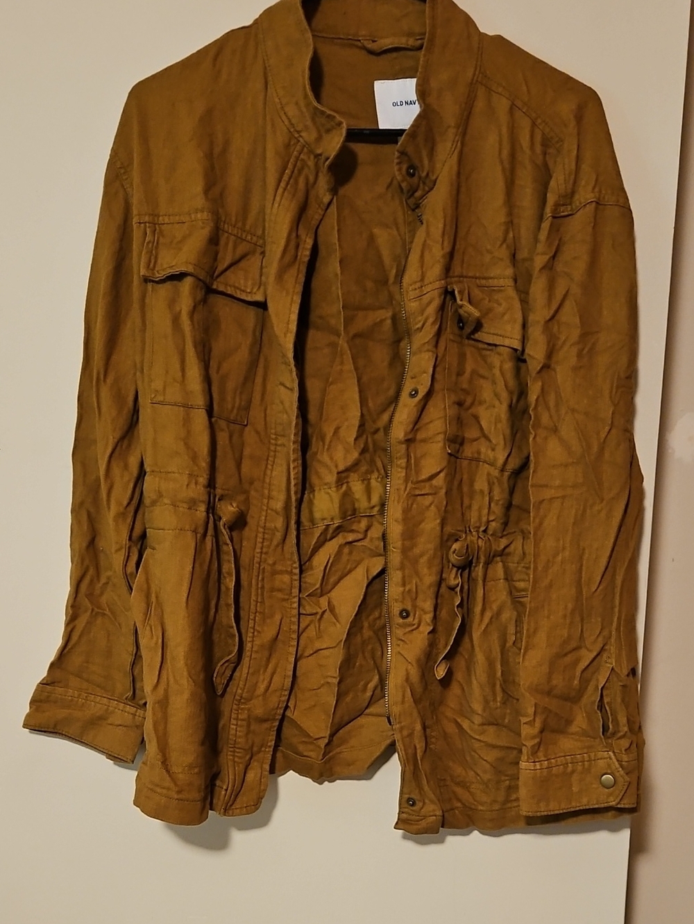 Old Navy Women's Mustard Brown Utility Jacket